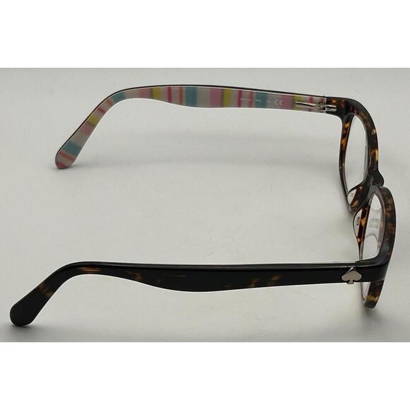 Kate Spade New York eyeglasses Frames Only Brylie RNL 135 Havana Tortoise/Stripe - Picture 4 of 12